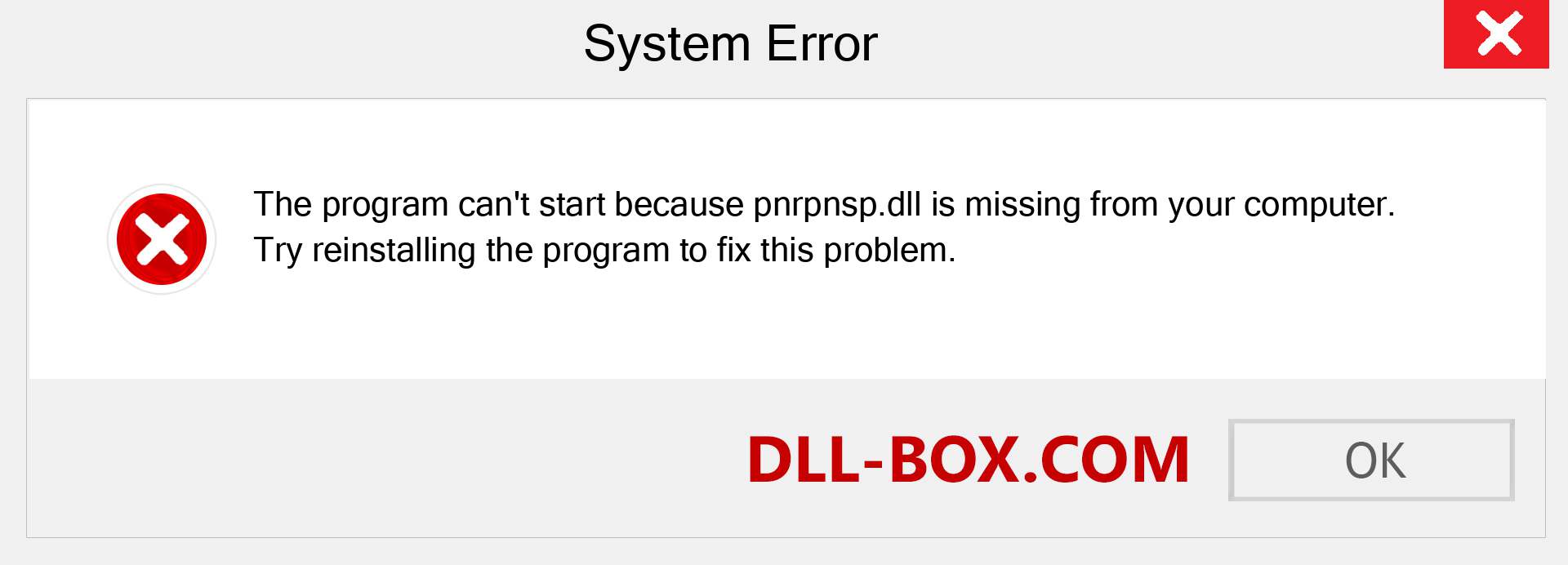  pnrpnsp.dll file is missing?. Download for Windows 7, 8, 10 - Fix  pnrpnsp dll Missing Error on Windows, photos, images