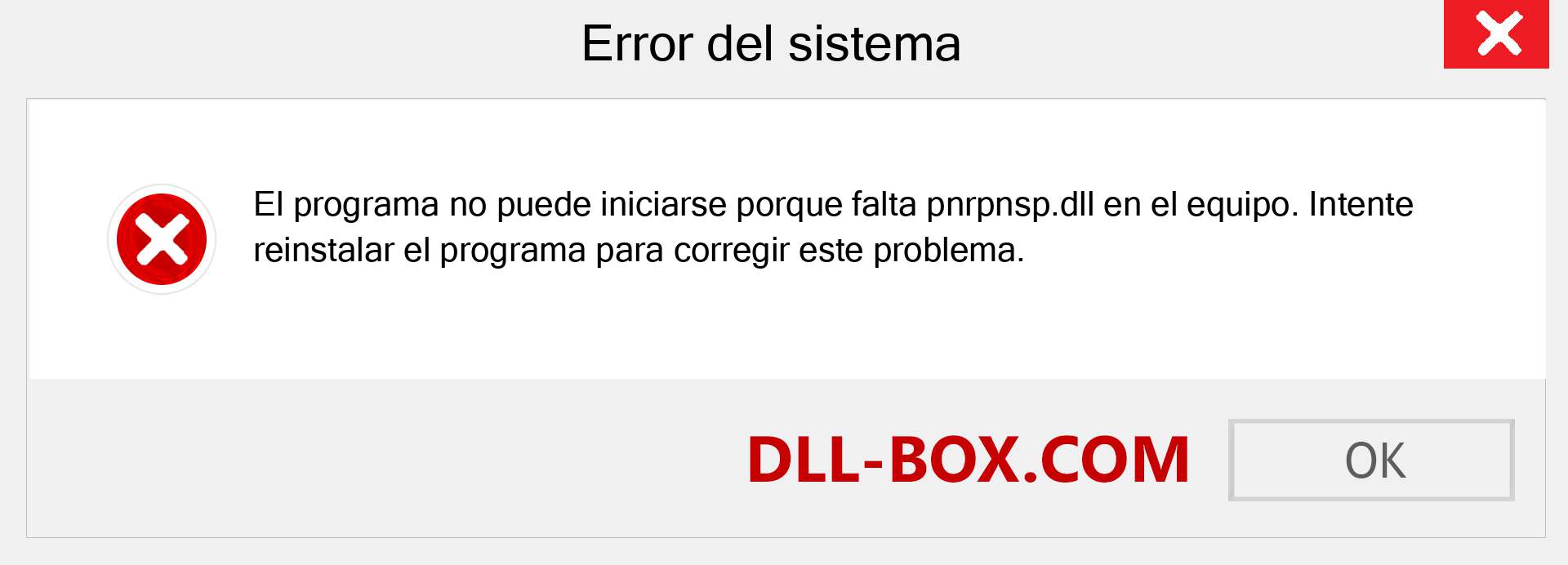 ¿Falta el archivo pnrpnsp.dll ?. Descargar para Windows 7, 8, 10 - Corregir pnrpnsp dll Missing Error en Windows, fotos, imágenes